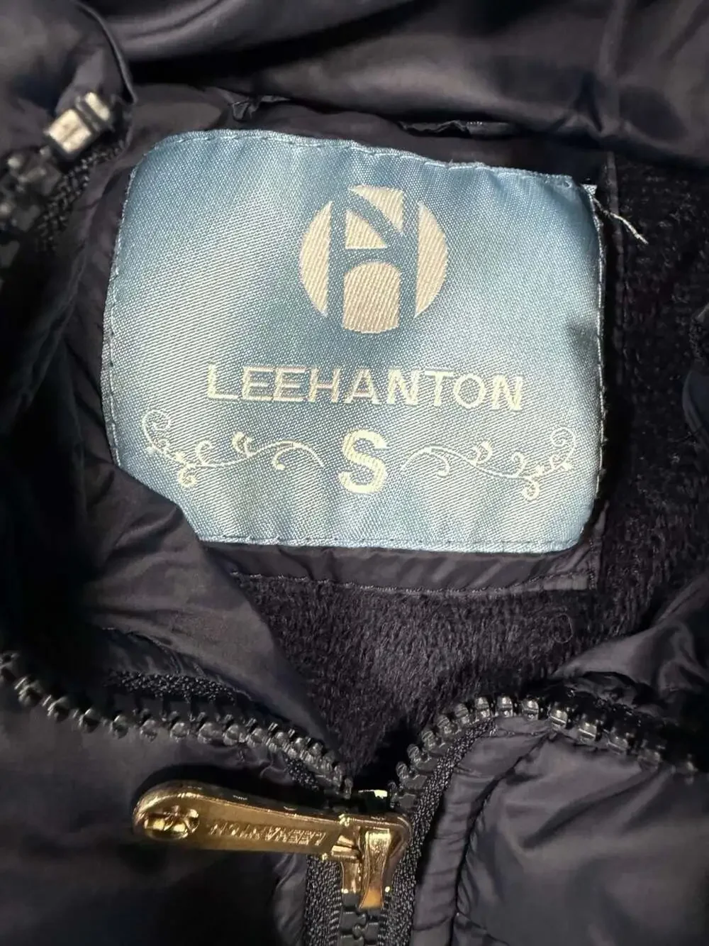 Leehanton Women's Hooded Puffer Jacket Blue Size S - Picture 2 of 7